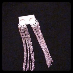 Silver Long Elegant Earings